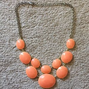 Coral bubble-shaped necklace